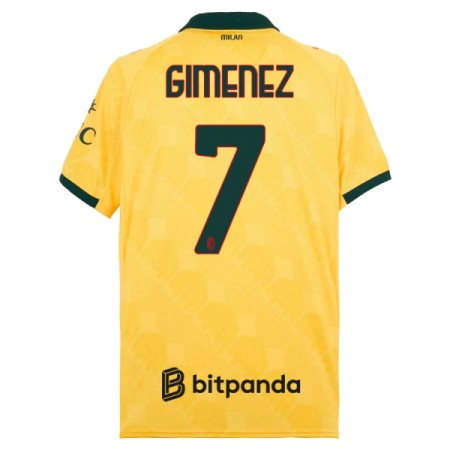 Fotbalové dres AC Milán Gimenez 7 Alternativní 2025-26 Krátký Rukáv